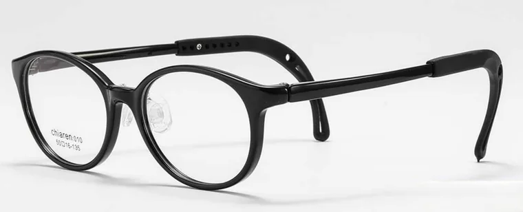 Myokids 010: Black front with dark gray temples